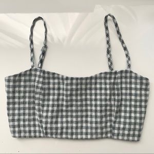 Brandy Melville Gingham Crop Top